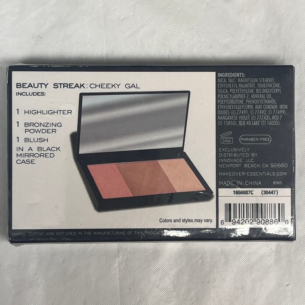 ME Makeover Essentials Beauty Streak Cheeky Gal Blush Bronzer Highlighter New - Picture 2 of 8